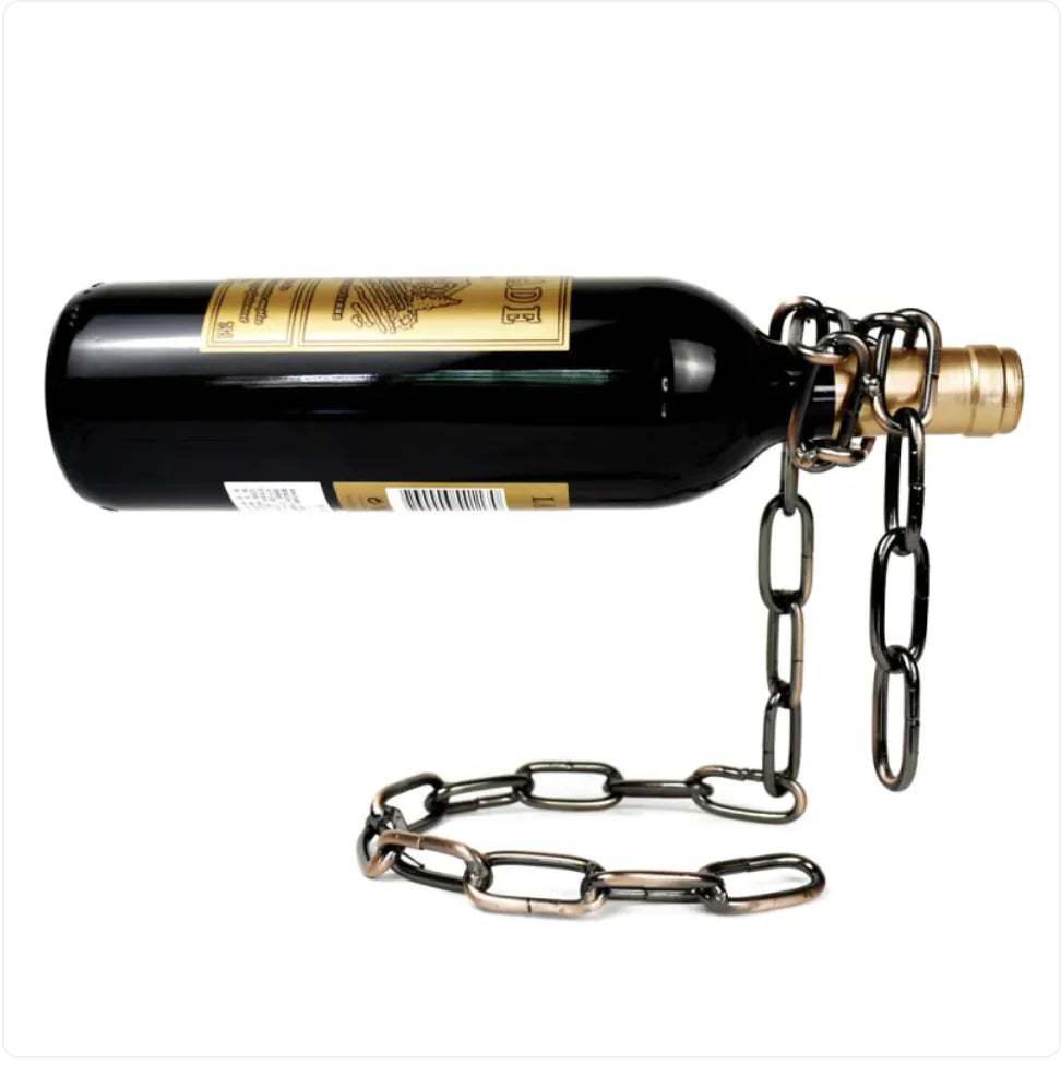 Suspension Chain Wine Rack Metal Holder