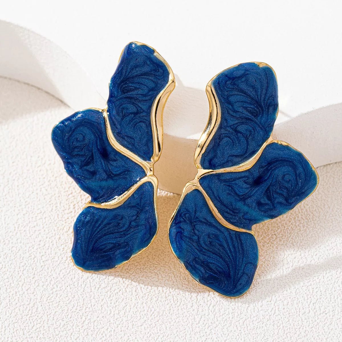 18K Gold - Plated Alloy Resin Drop Earrings - MAD RUFFI