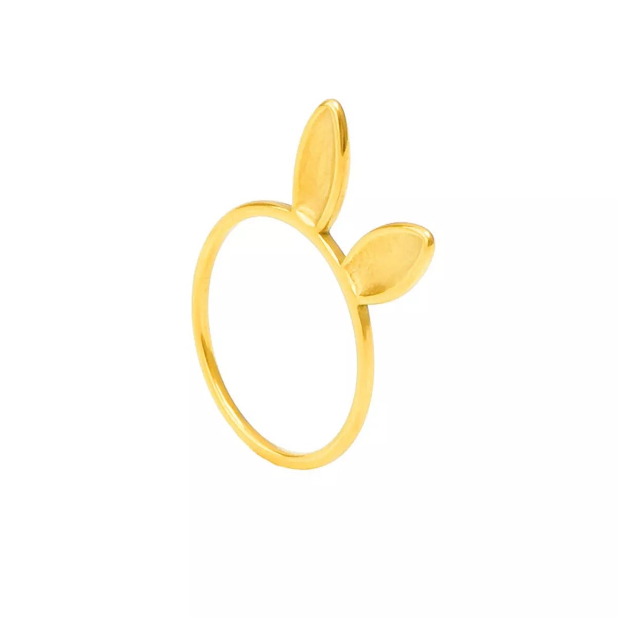 18K Gold - Plated Bunny Ear Ring - MAD RUFFI