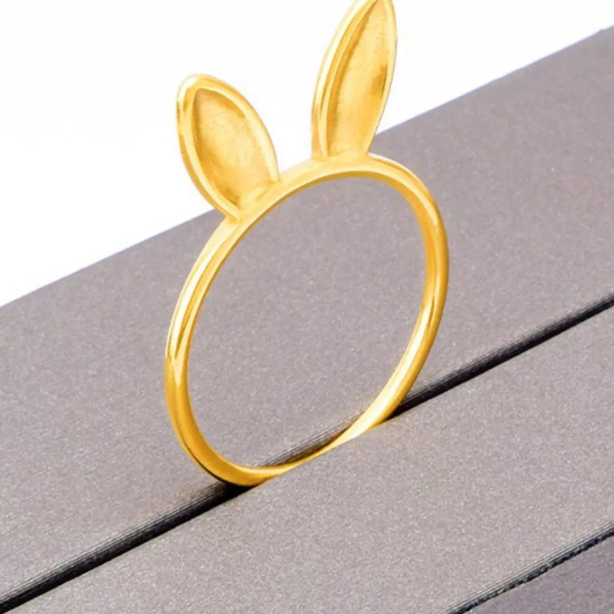 18K Gold - Plated Bunny Ear Ring - MAD RUFFI