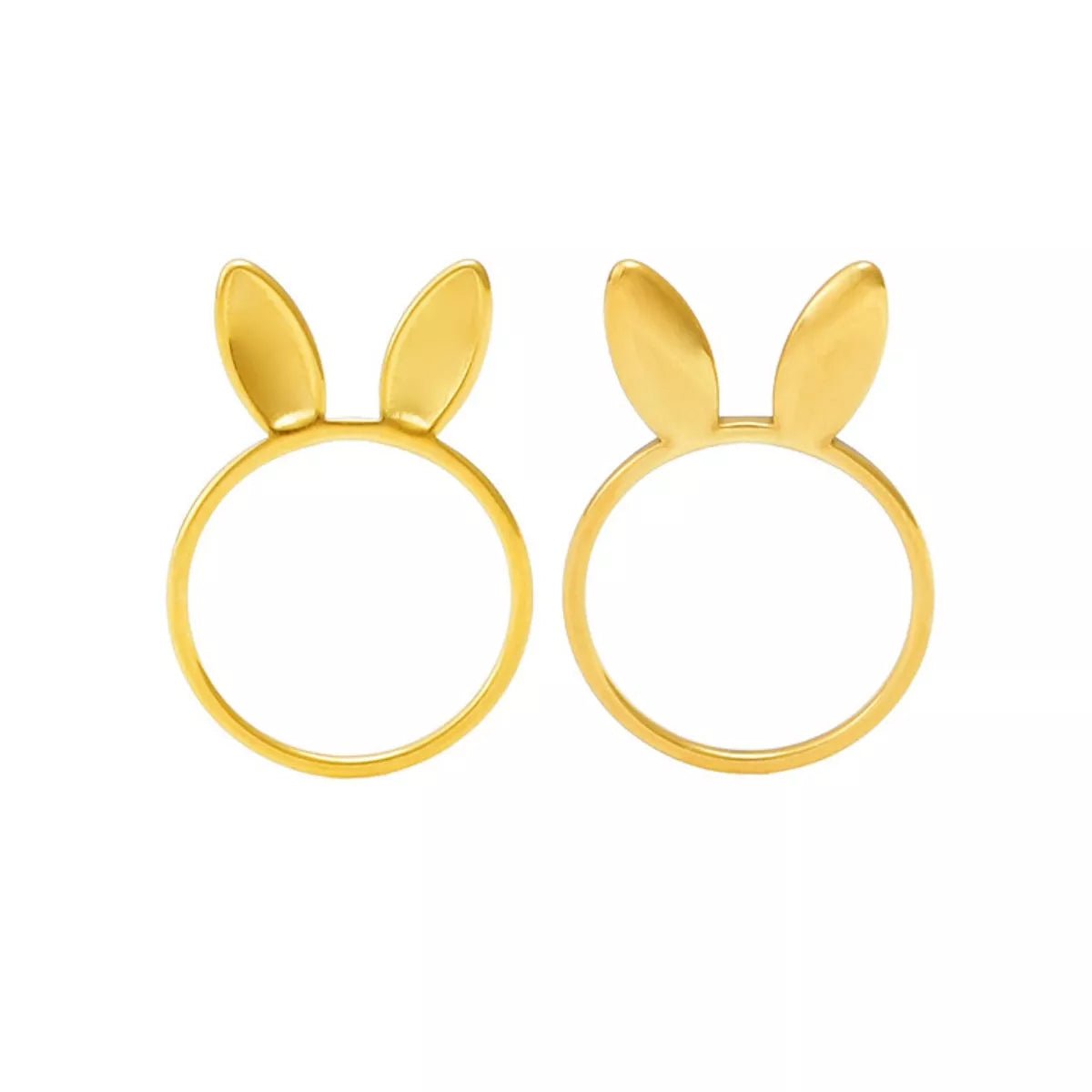 18K Gold - Plated Bunny Ear Ring - MAD RUFFI