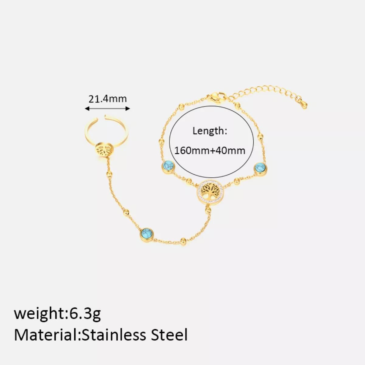 18K Gold - Plated Chain Bracelet - MAD RUFFI