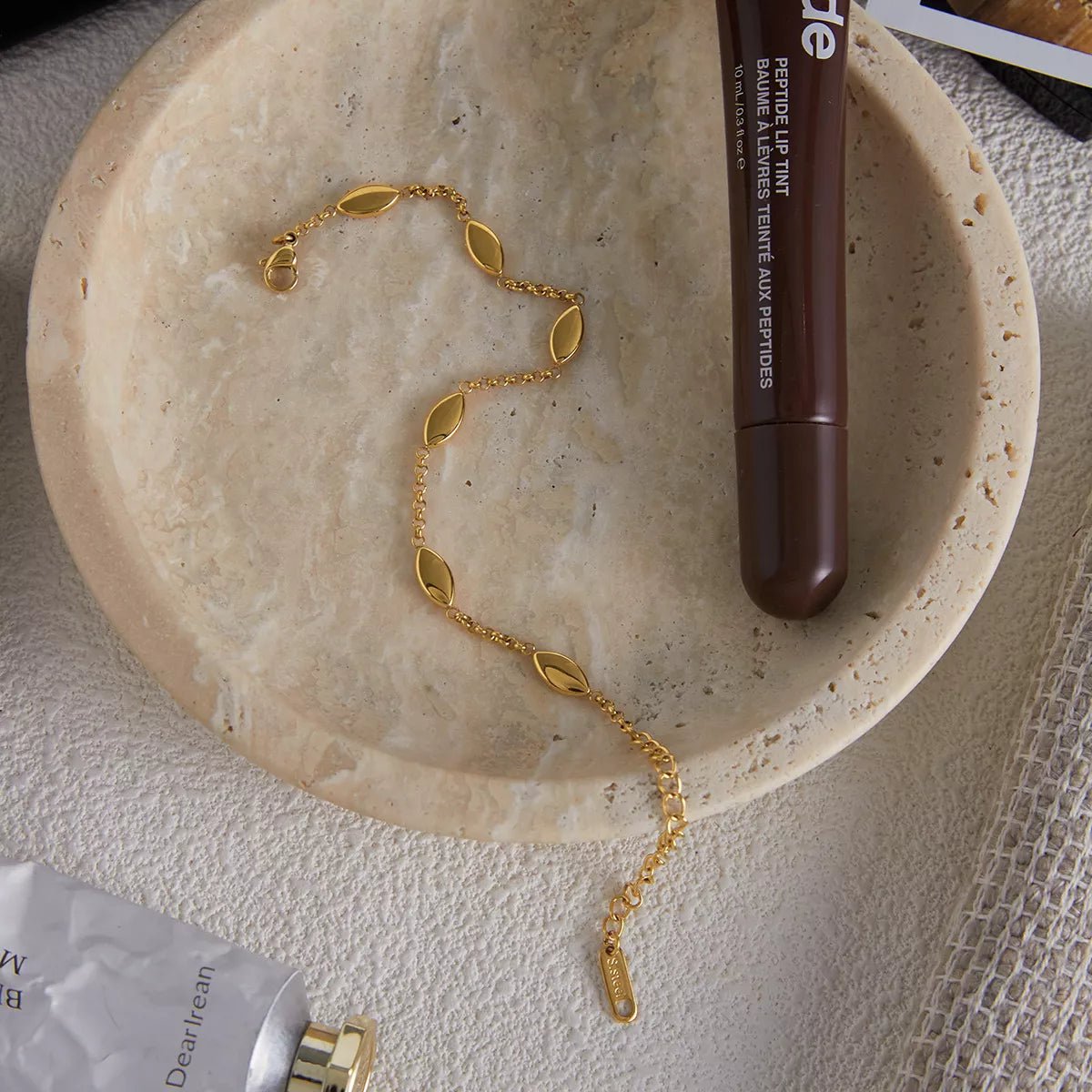 18K Gold - Plated Chain Link Bracelet - MAD RUFFI