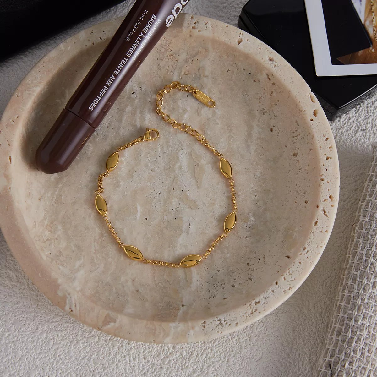 18K Gold - Plated Chain Link Bracelet - MAD RUFFI