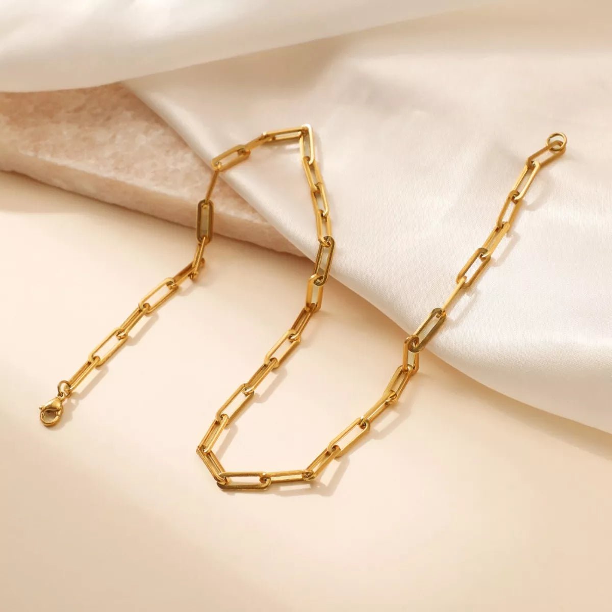 18K Gold - Plated Chain Necklace - MAD RUFFI