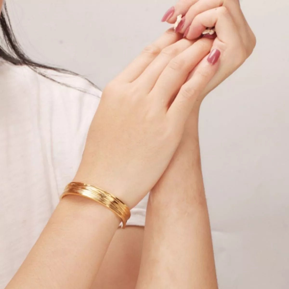 18K Gold - Plated Copper Open Bracelet - MAD RUFFI