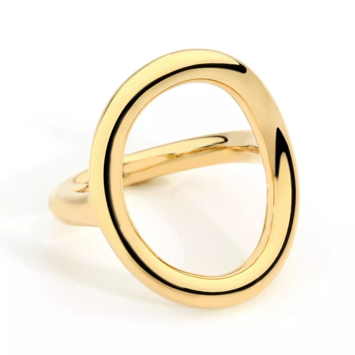 18K Gold - Plated Copper Round Ring - MAD RUFFI