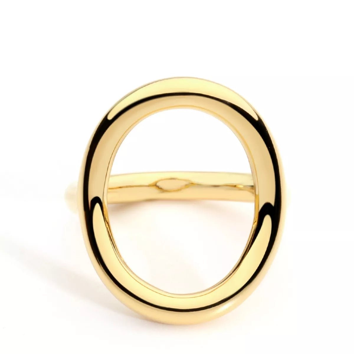 18K Gold - Plated Copper Round Ring - MAD RUFFI