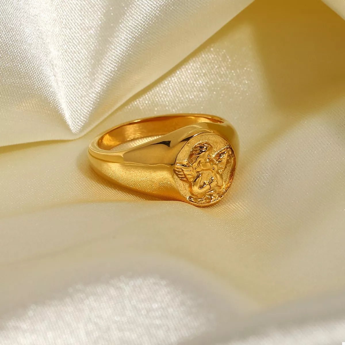 18K Gold - Plated Cupid Ring - MAD RUFFI