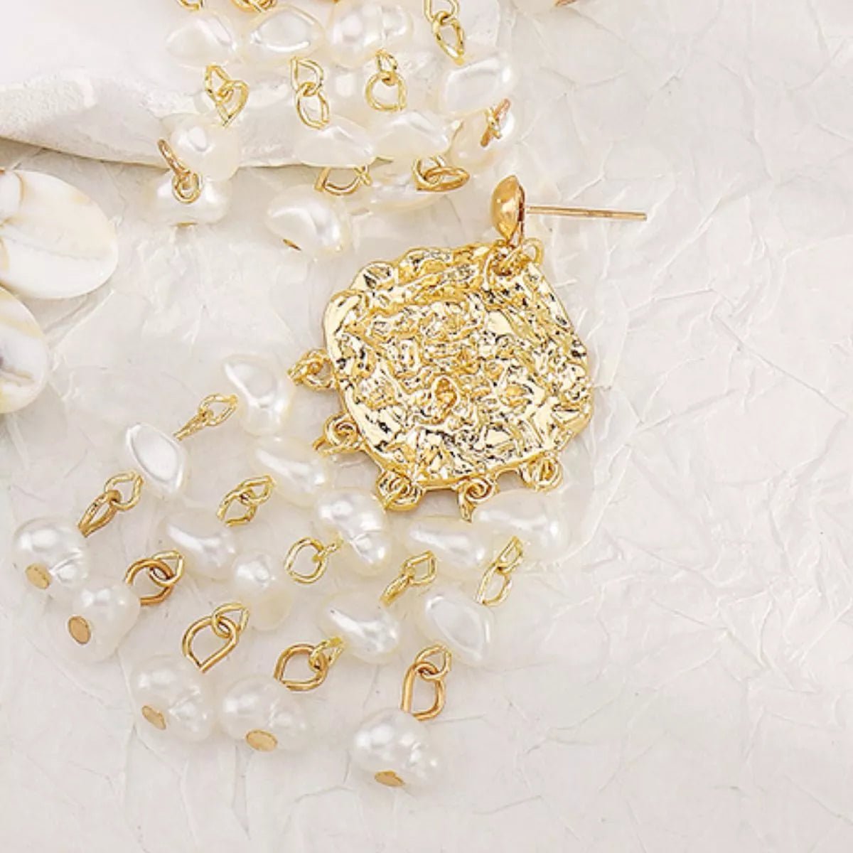 18K Gold - Plated Dangle Earrings - MAD RUFFI