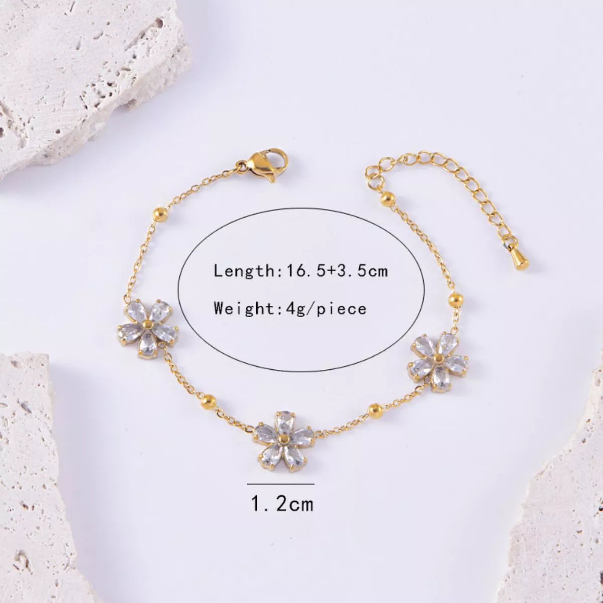 18K Gold - Plated Flower Jewelry Set - MAD RUFFI