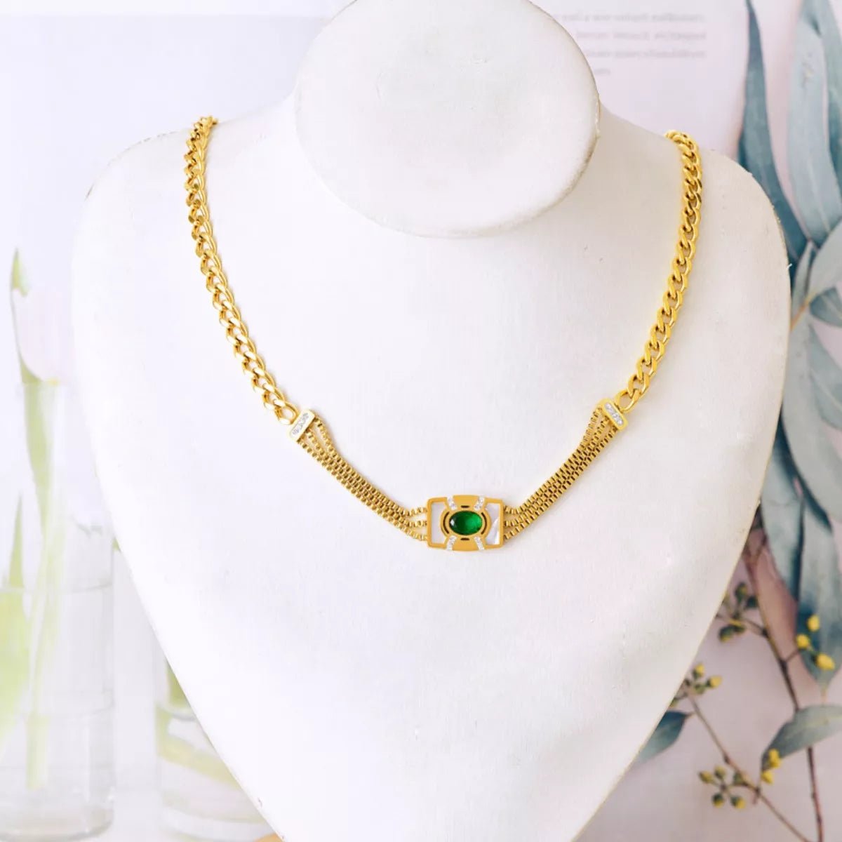 18K Gold - Plated Geometric Necklace - MAD RUFFI