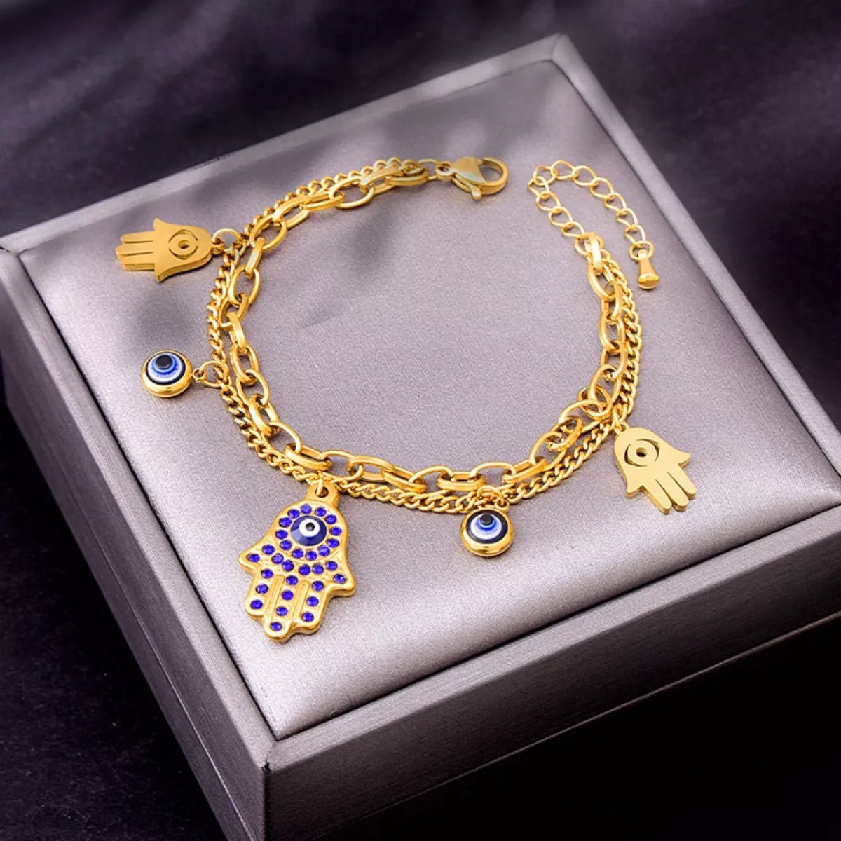 18K Gold - Plated Hand Charm Jewelry Set - MAD RUFFI