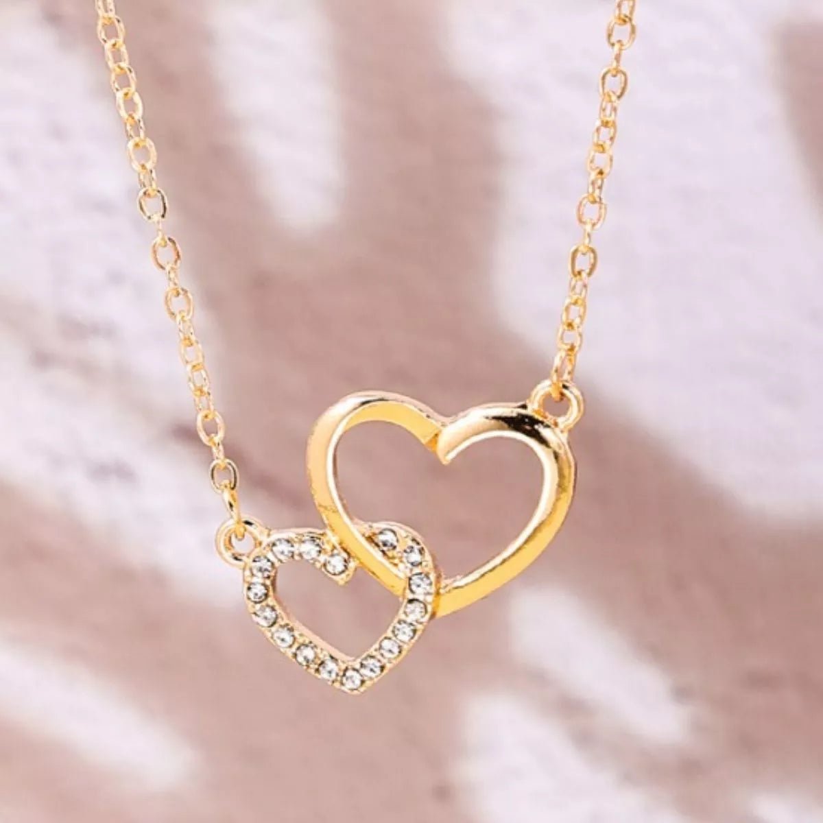 18K Gold - Plated Heart Pendant Necklace - MAD RUFFI
