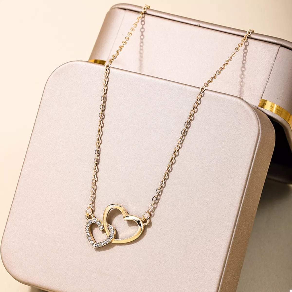 18K Gold - Plated Heart Pendant Necklace - MAD RUFFI