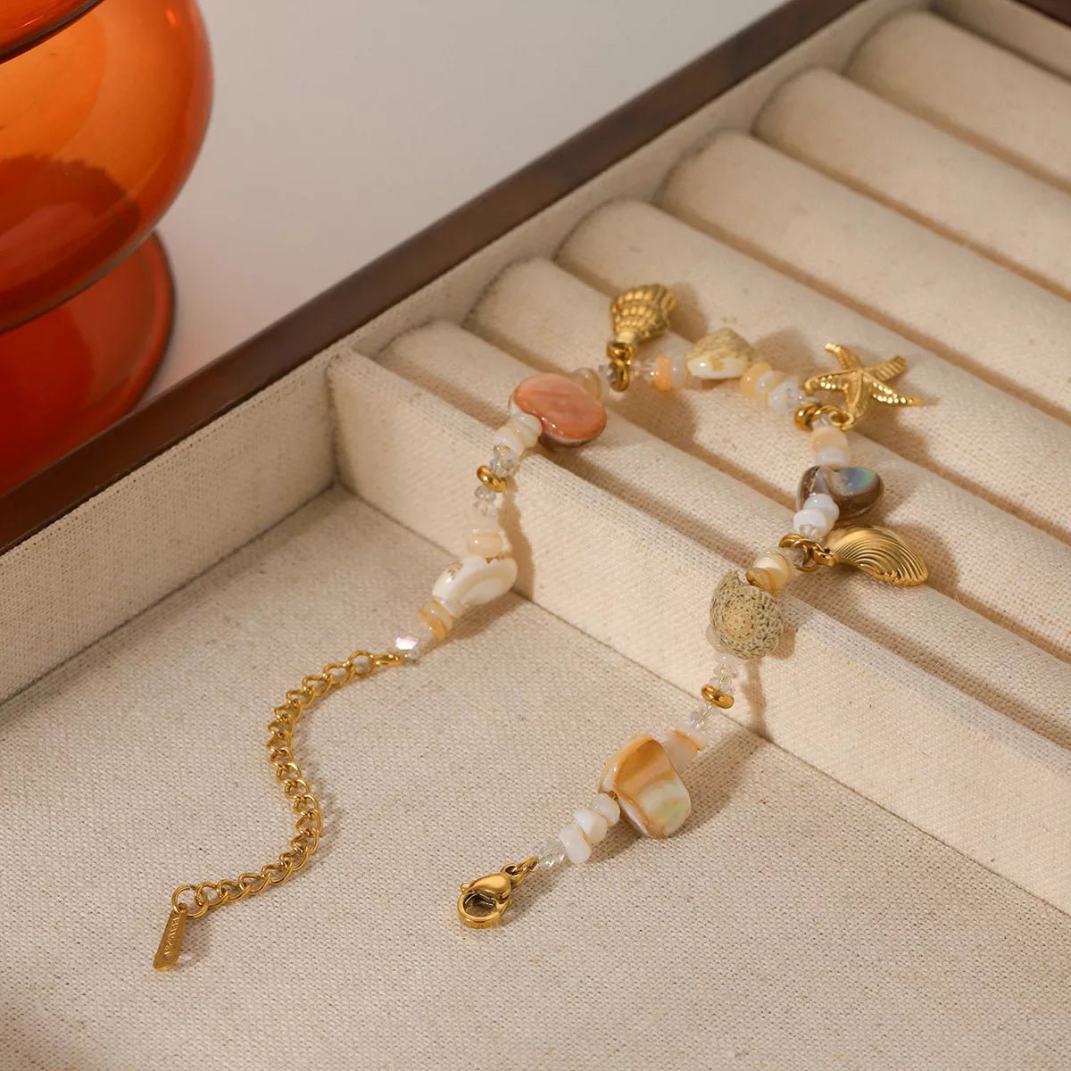 18K Gold - Plated Shell Charm Bracelet - MAD RUFFI