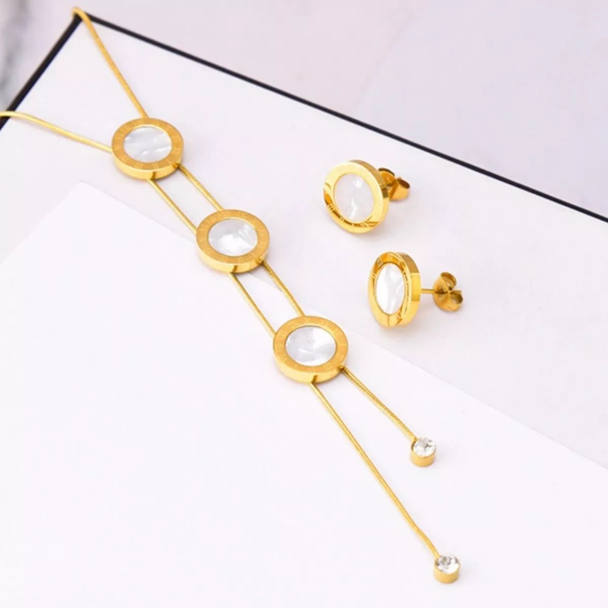 18K Gold - Plated Shell Jewelry Set - MAD RUFFI