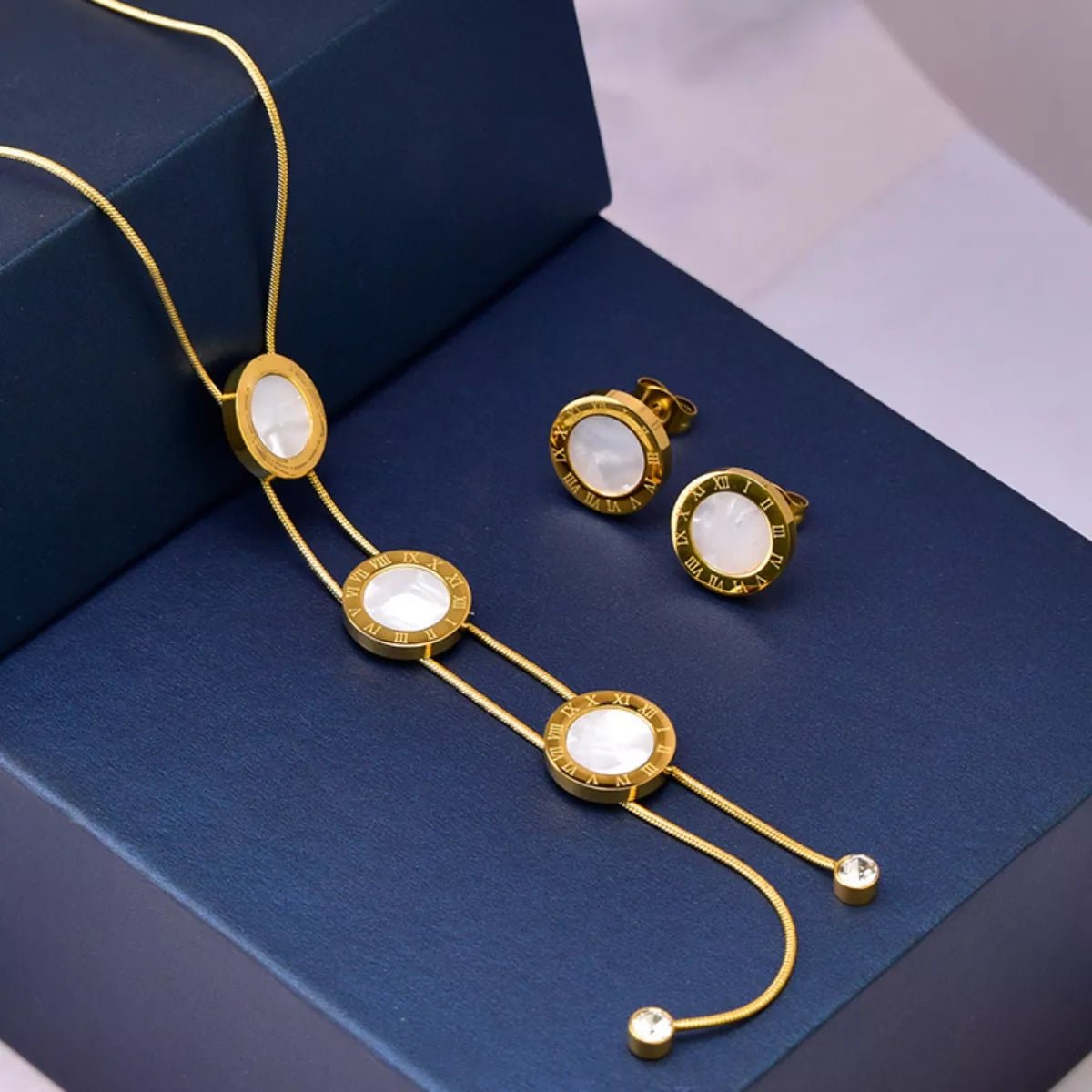 18K Gold - Plated Shell Jewelry Set - MAD RUFFI