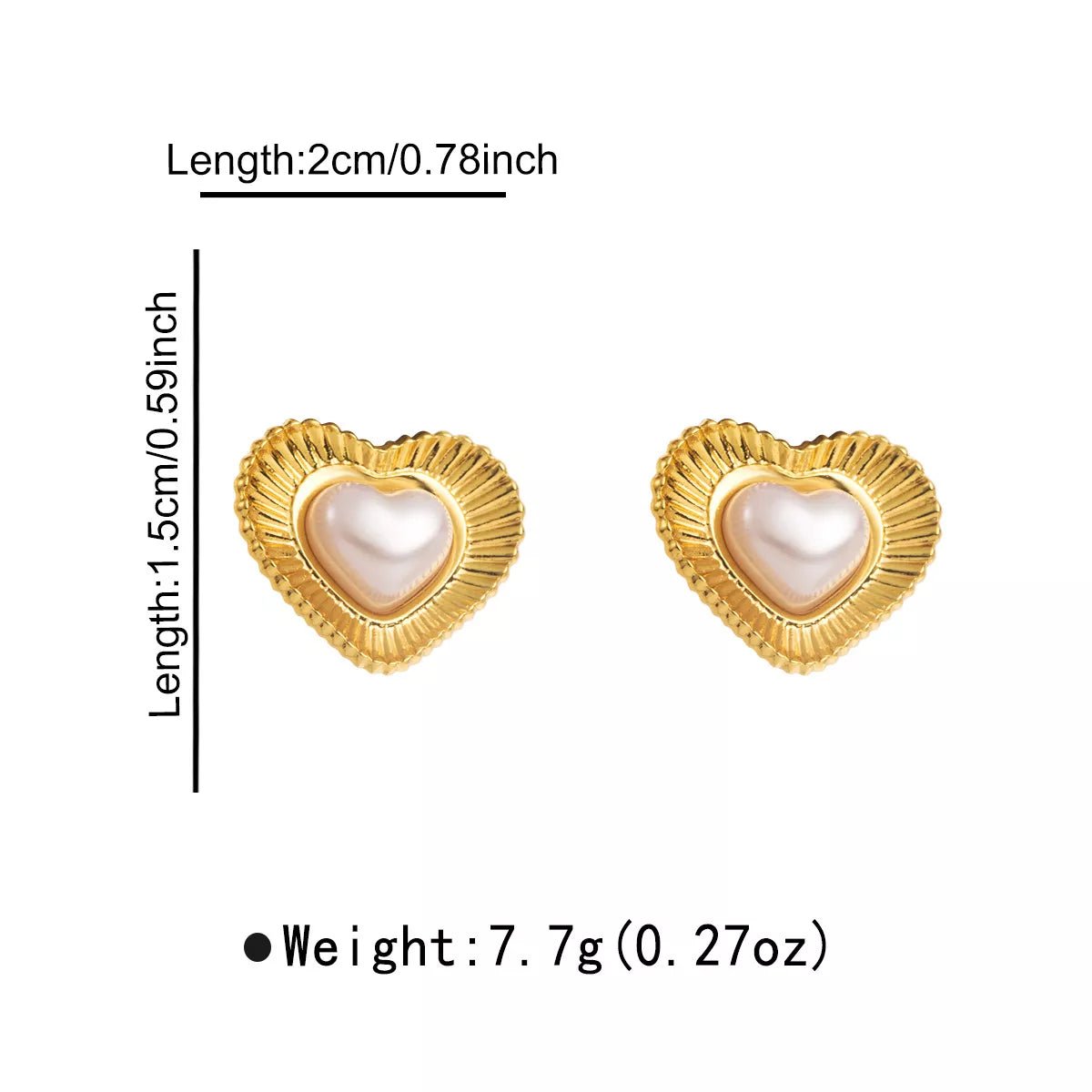 18K Gold - Plated Stud Earrings - MAD RUFFI