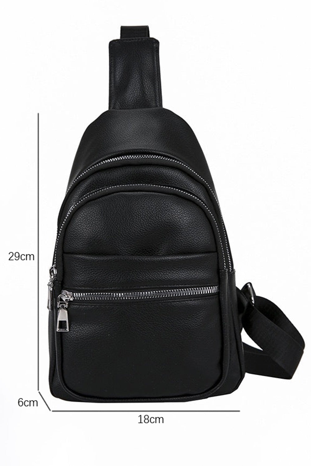 Bolsa Crossbody de Travel Black PU