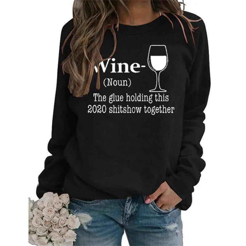 Wein-Sweatshirt