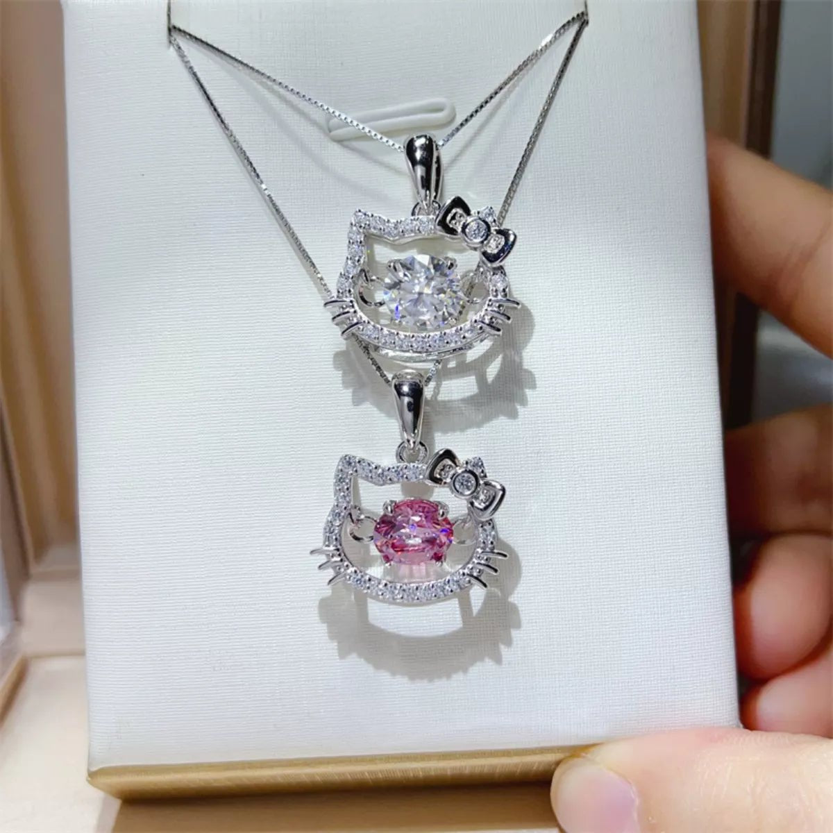 2 Carat Moissanite 925 Sterling Pendant Silver - MAD RUFFI