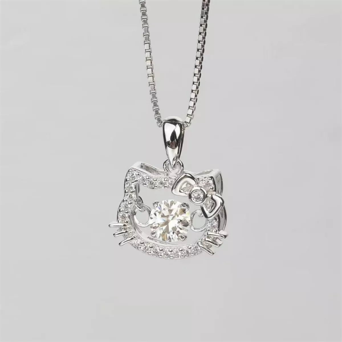 2 Carat Moissanite 925 Sterling Pendant Silver - MAD RUFFI