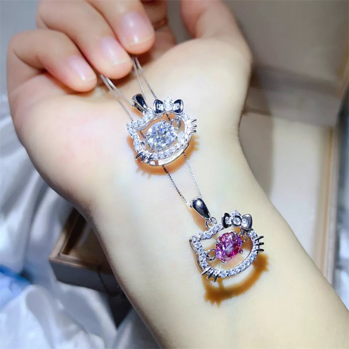 2 Carat Moissanite 925 Sterling Pendant Silver - MAD RUFFI