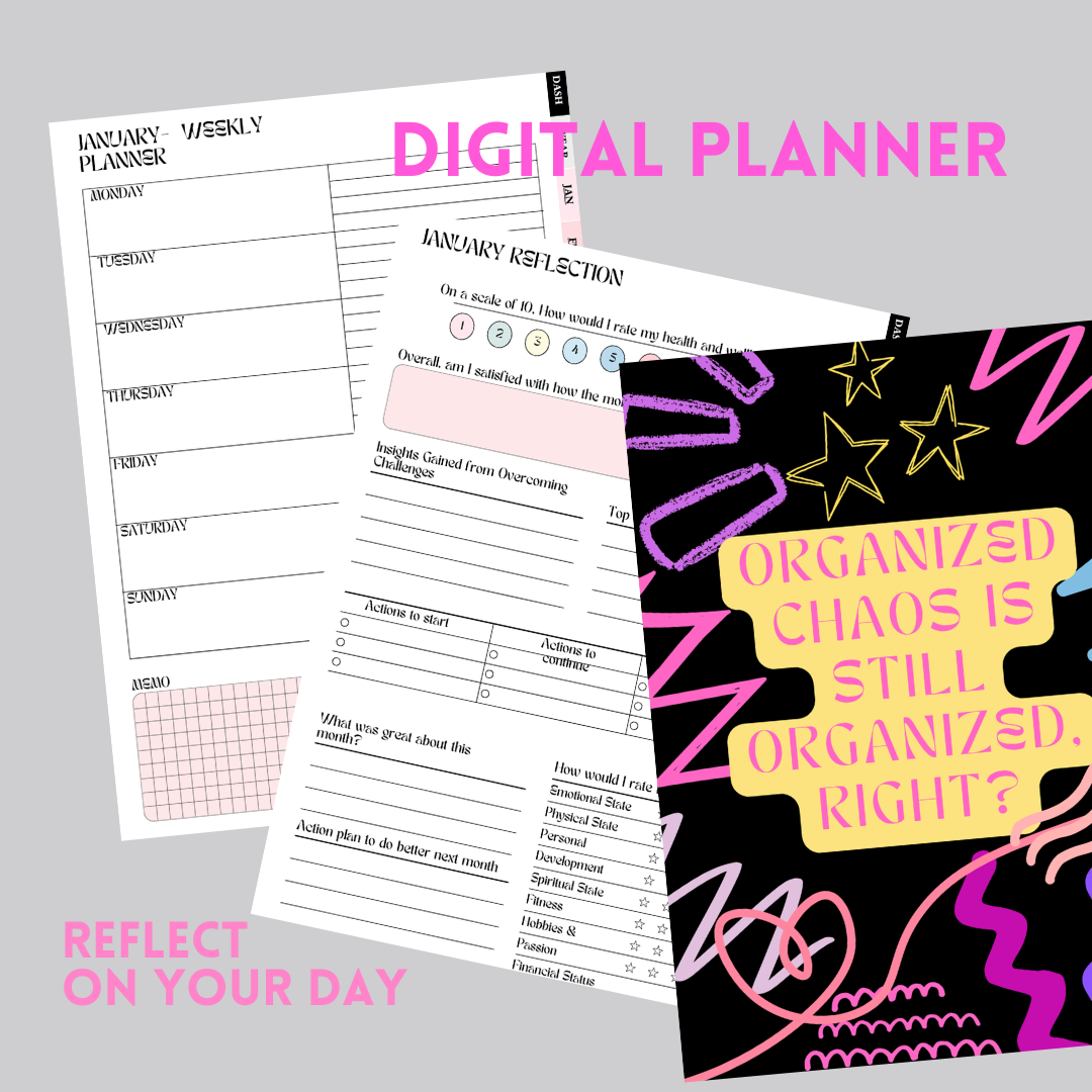 2026 Digital ADHD Planner - Focused Time Management & Task Organization for ADHD