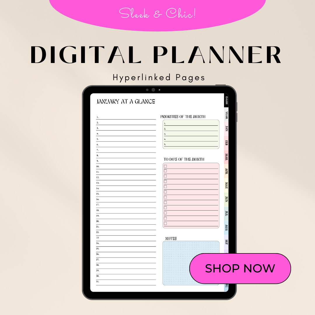 2026 Digital ADHD Planner - Focused Time Management & Task Organization for ADHD