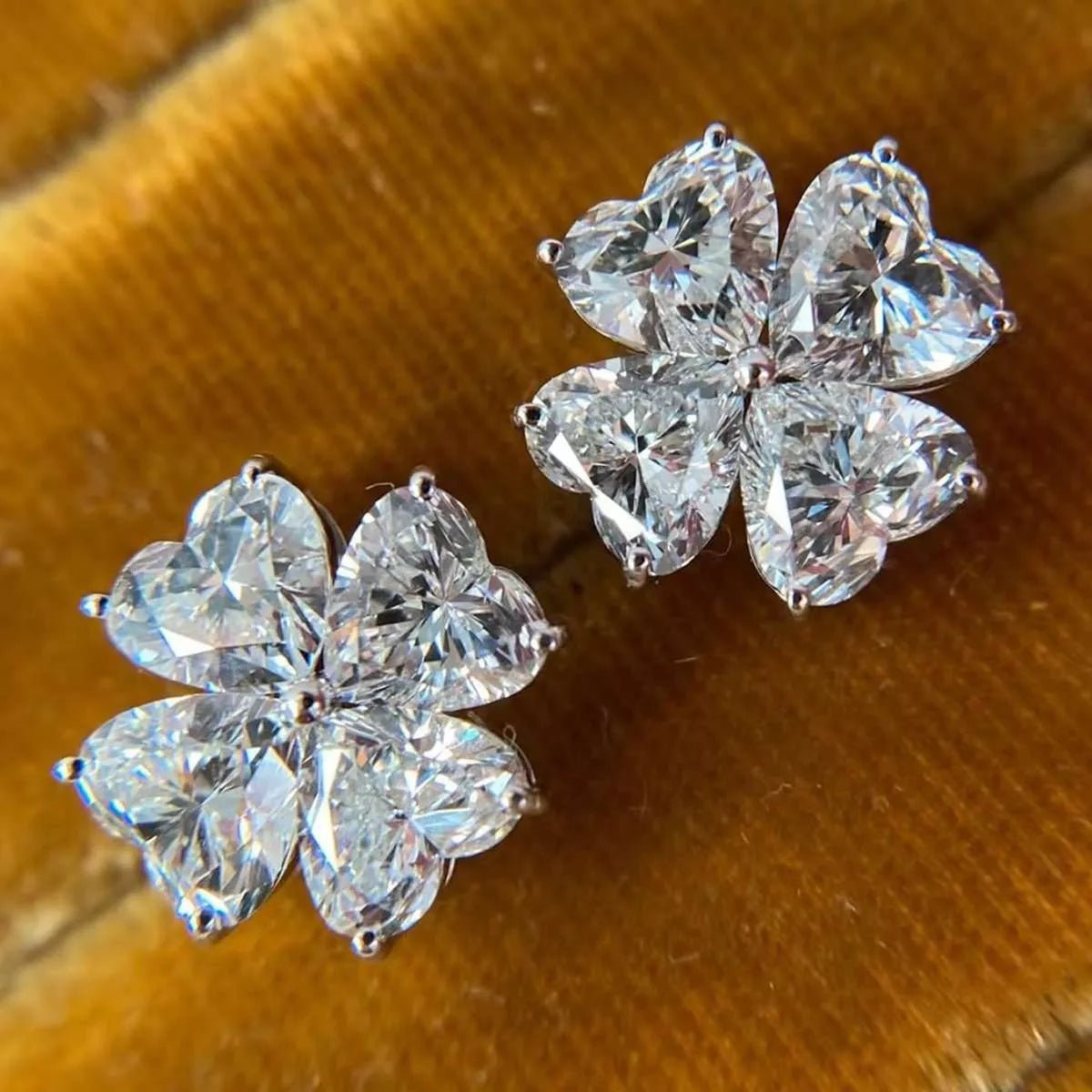 2.4 Carat Moissanite 925 Sterling Silver Stud Earrings - MAD RUFFI