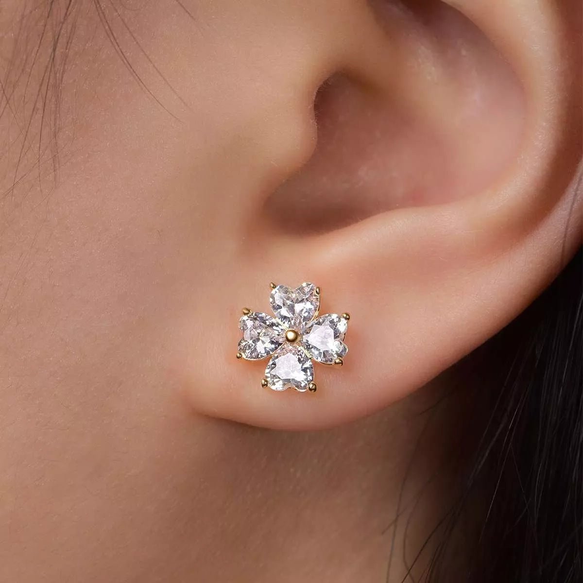 2.4 Carat Moissanite 925 Sterling Silver Stud Earrings - MAD RUFFI