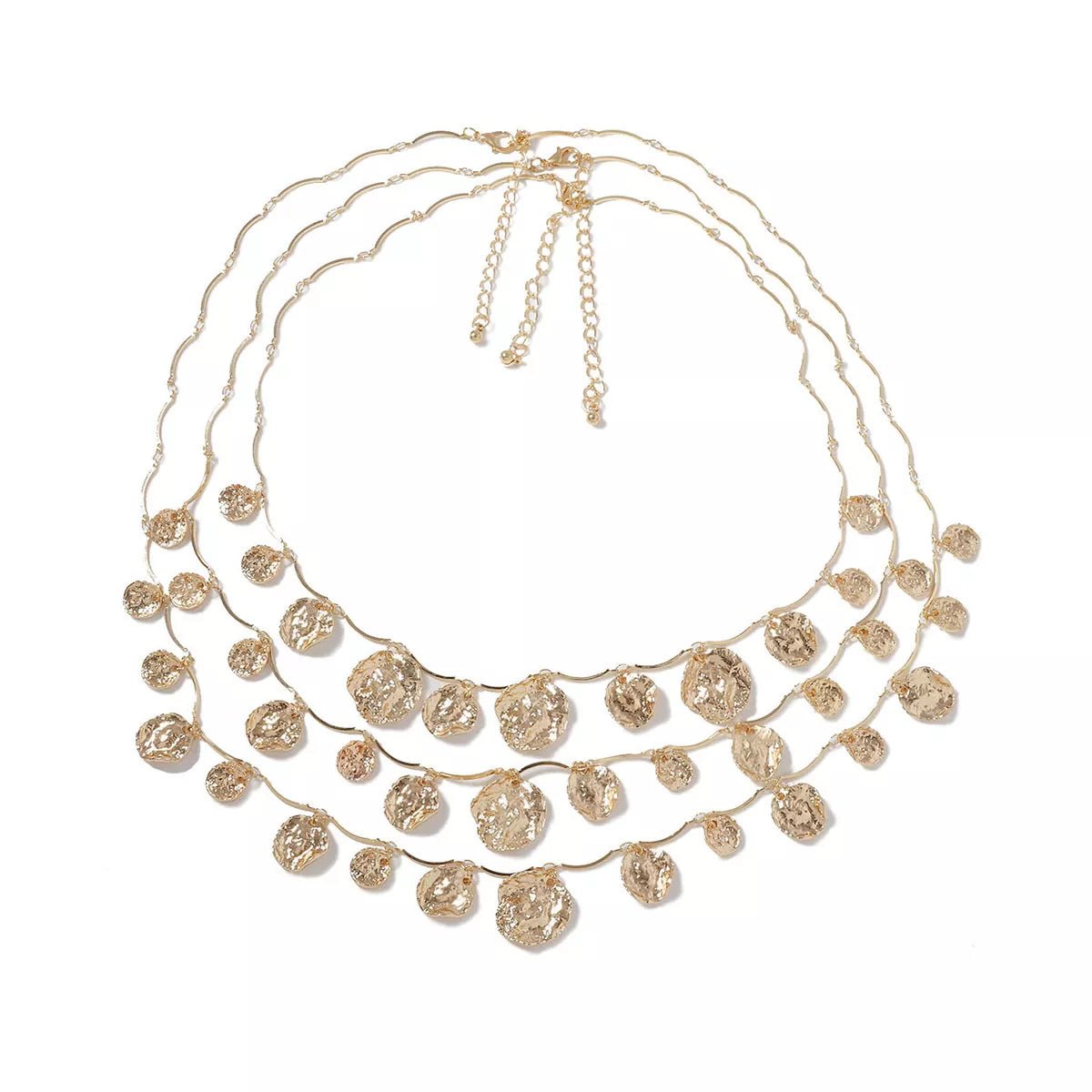 3 - Piece 18K Gold - Plated Zinc Alloy Necklace - MAD RUFFI