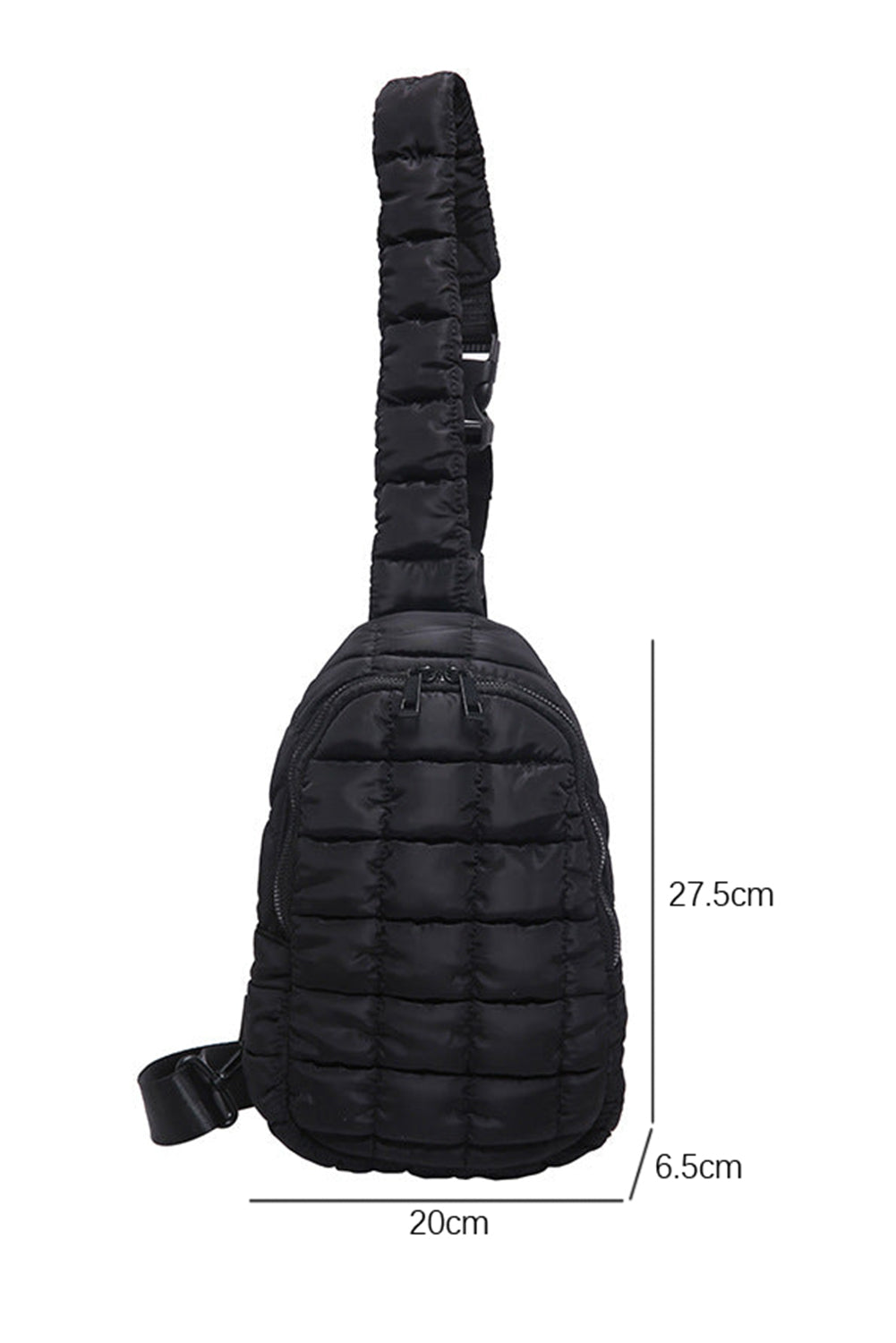 Puffer Brossbody-Tasche mit vierblättrigem Kleeblatt