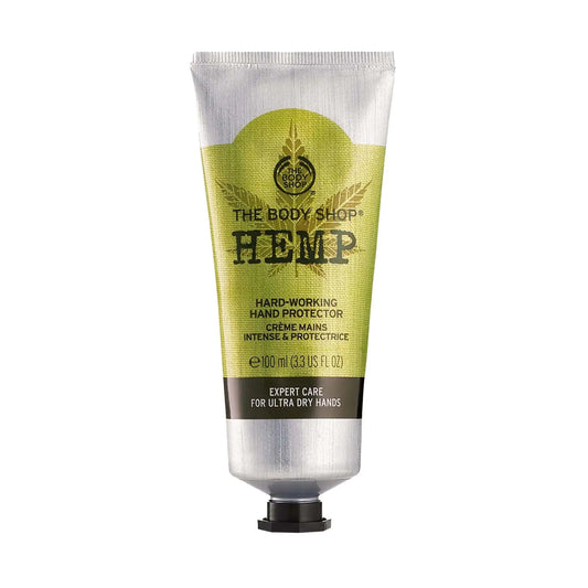 The Body Shop Hemp Hand Protector – Schützende und feuchtigkeitsspendende Pflege für extrem trockene Hände – 3,3 oz