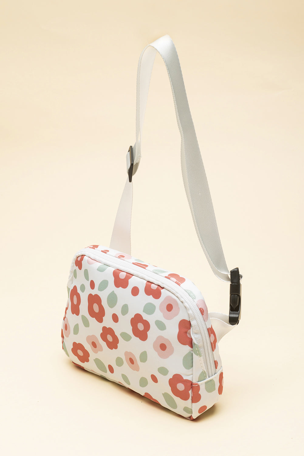 Bolsa Crossbody de estampado de flores vintage de los 60