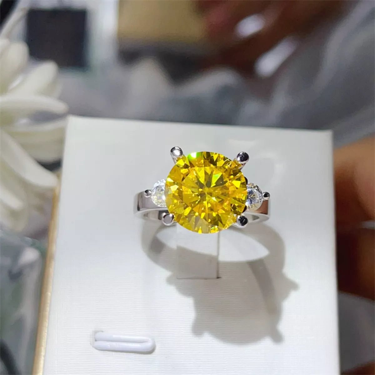 5 Carat Moissanite 925 Sterling Silver Ring - MAD RUFFI