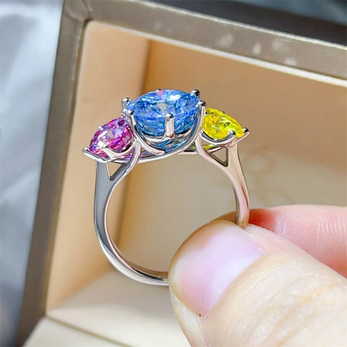 5 Carat Moissanite 925 Sterling Silver Ring - MAD RUFFI