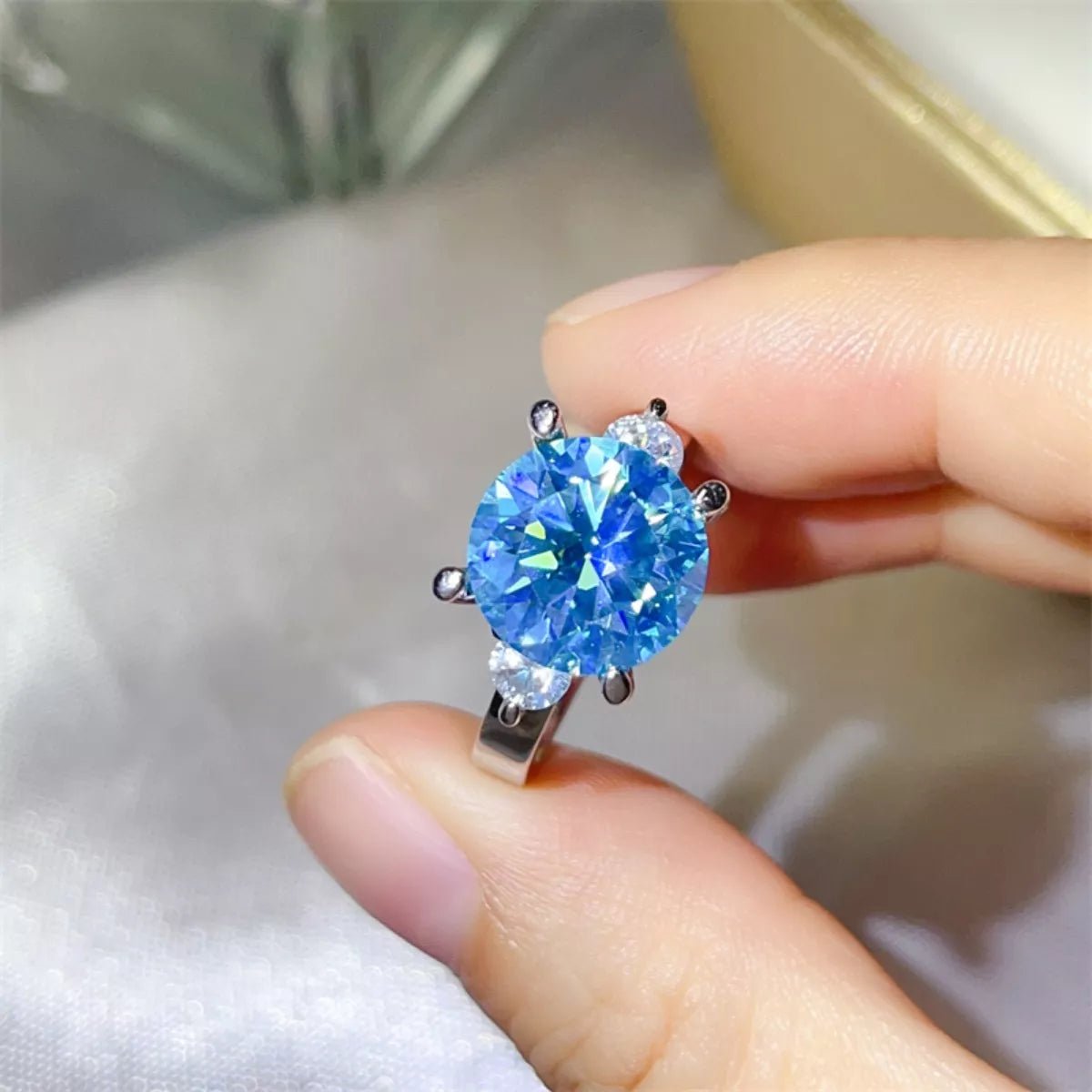 5 Carat Moissanite 925 Sterling Silver Ring - MAD RUFFI