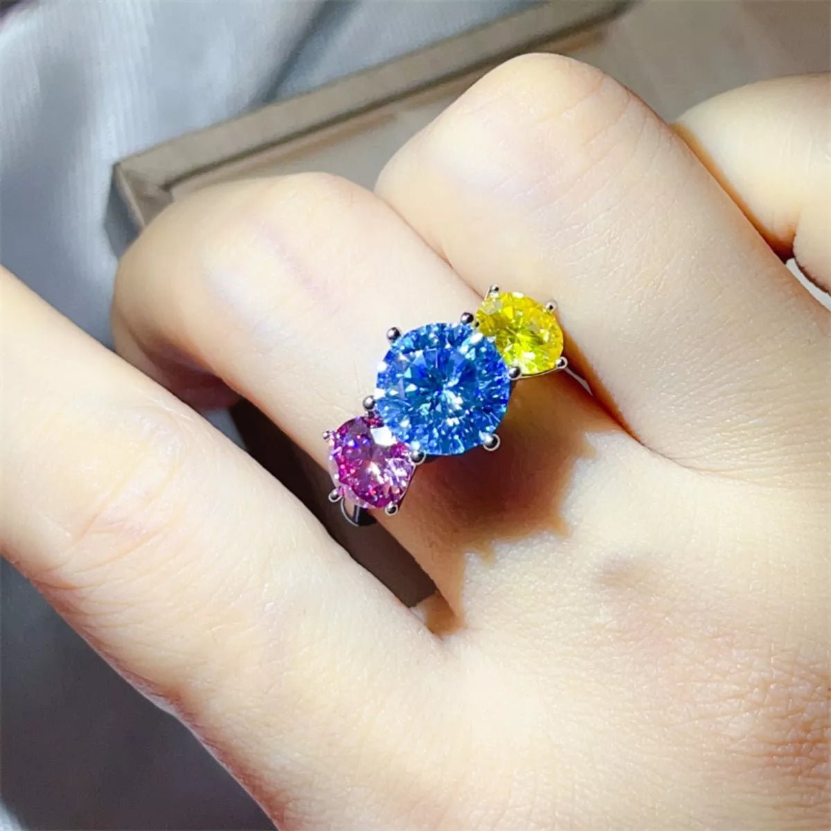 5 Carat Moissanite 925 Sterling Silver Ring - MAD RUFFI