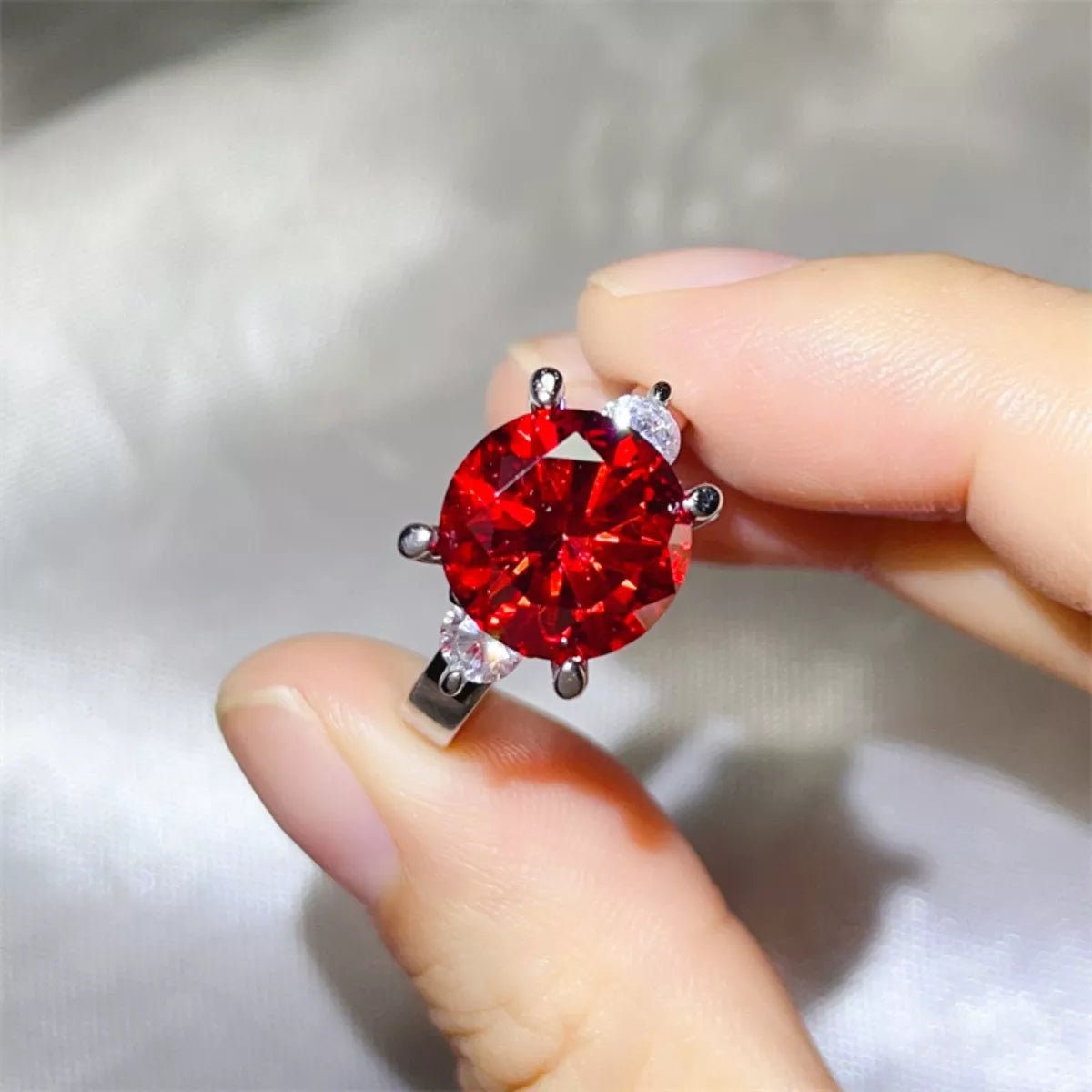 5 Carat Moissanite 925 Sterling Silver Ring - MAD RUFFI