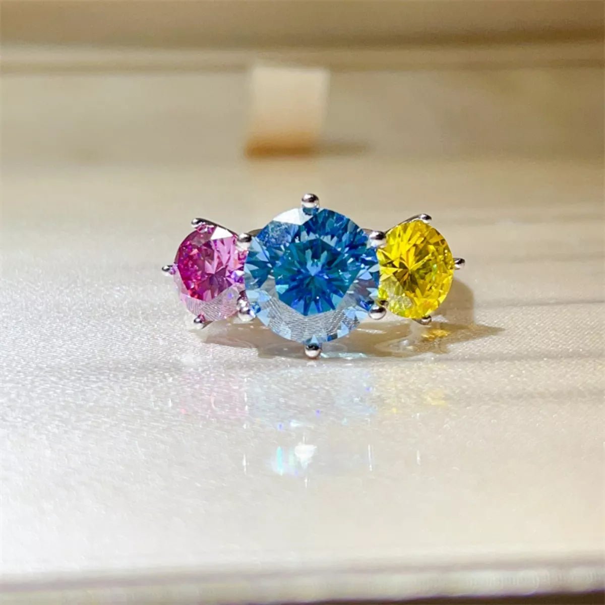 5 Carat Moissanite 925 Sterling Silver Ring - MAD RUFFI