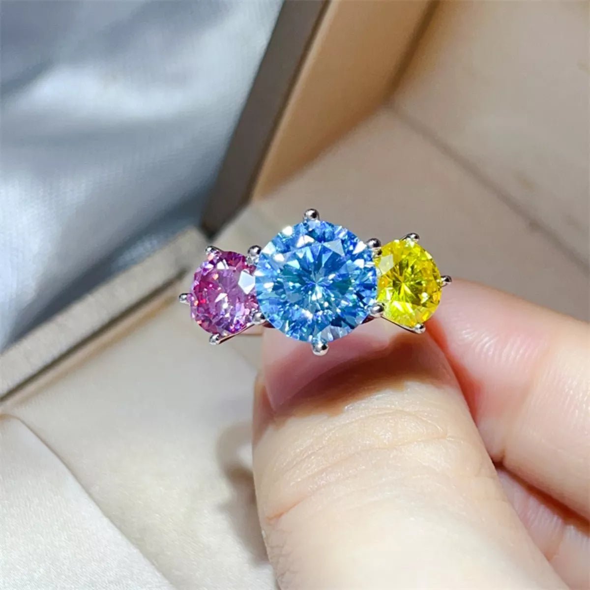 5 Carat Moissanite 925 Sterling Silver Ring - MAD RUFFI