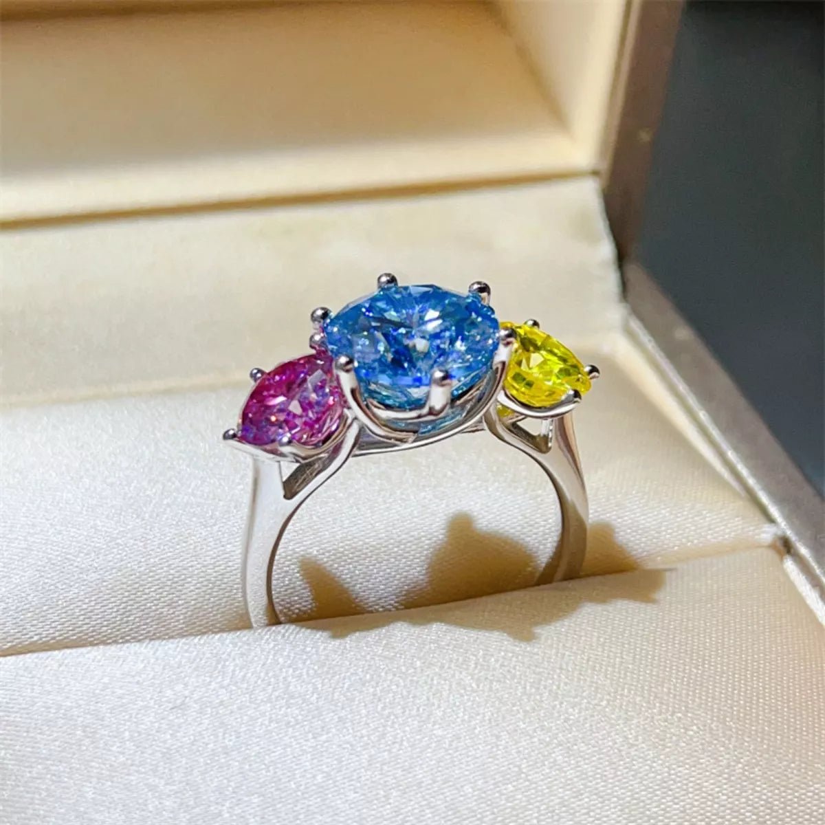 5 Carat Moissanite 925 Sterling Silver Ring - MAD RUFFI