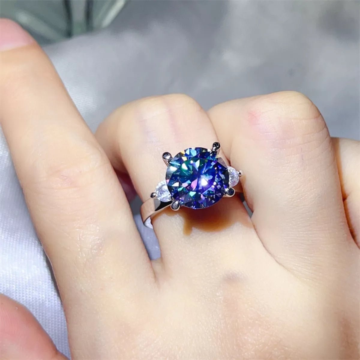 5 Carat Moissanite 925 Sterling Silver Ring - MAD RUFFI