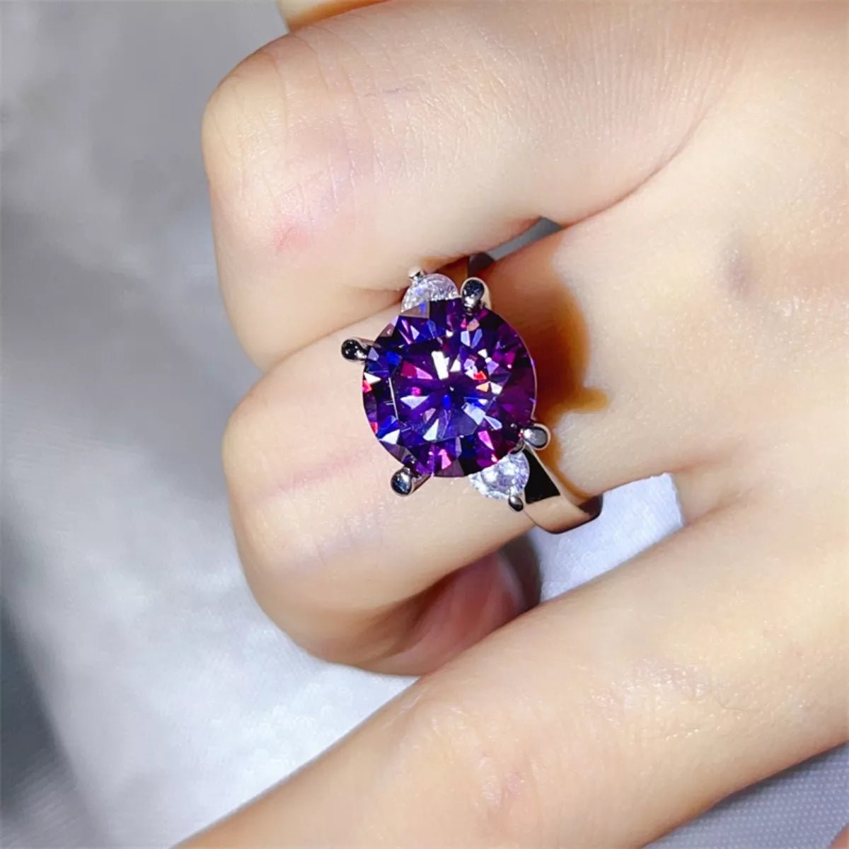 5 Carat Moissanite 925 Sterling Silver Ring - MAD RUFFI