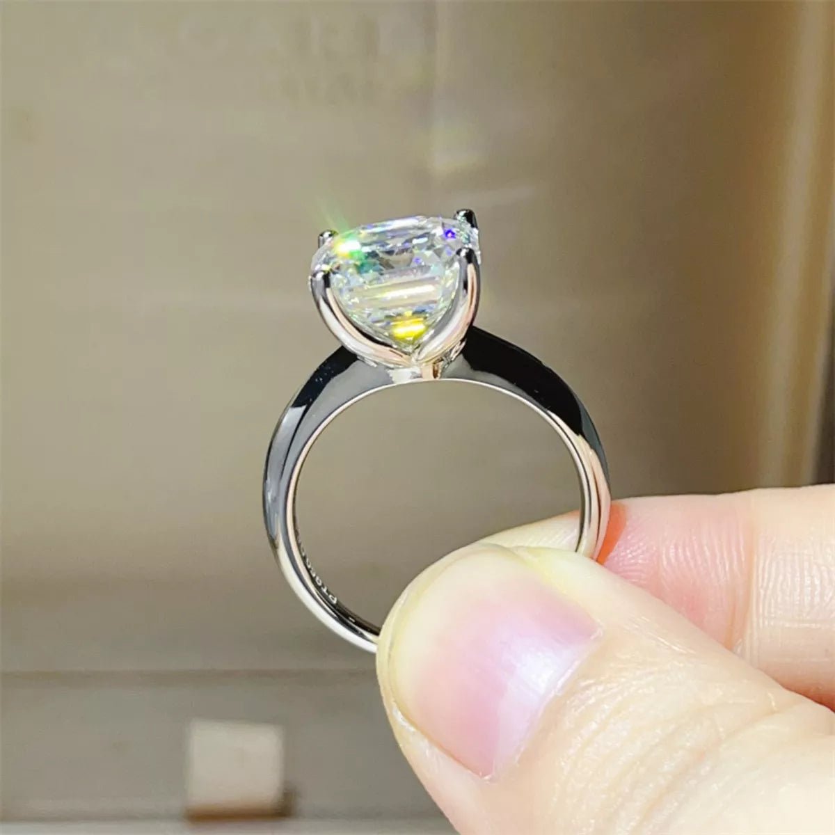 5 Carat Moissanite 925 Sterling Silver Ring - MAD RUFFI