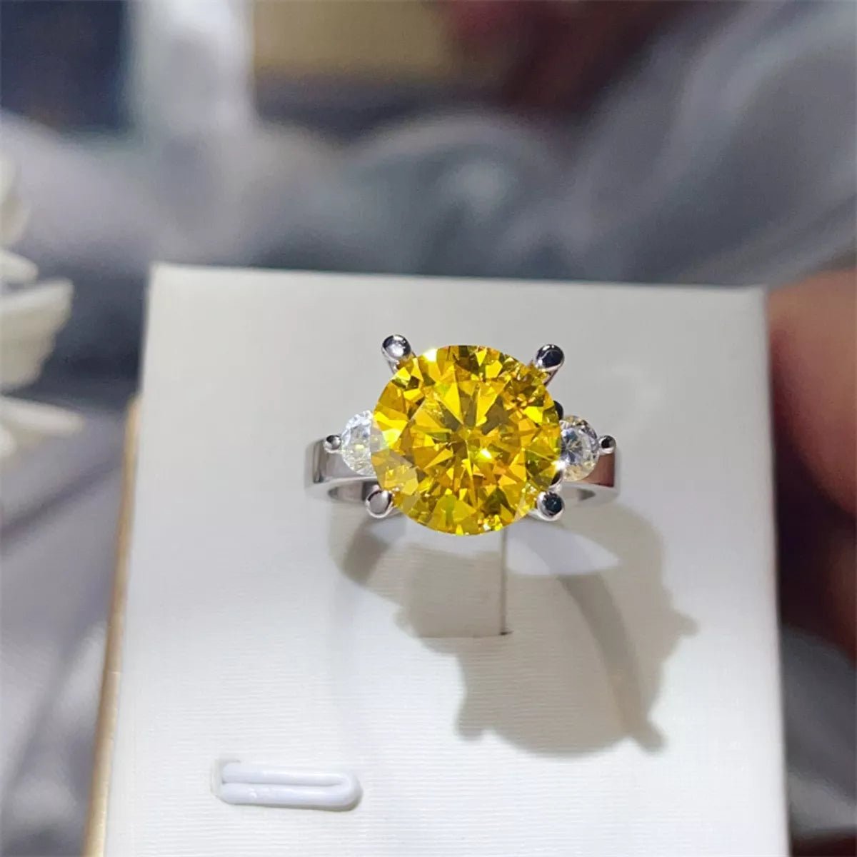 5 Carat Moissanite 925 Sterling Silver Ring - MAD RUFFI