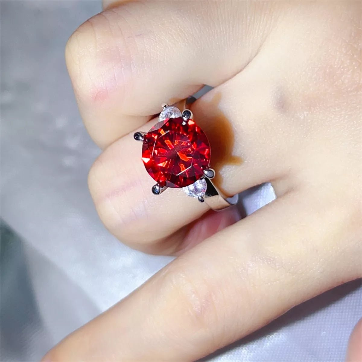 5 Carat Moissanite 925 Sterling Silver Ring - MAD RUFFI