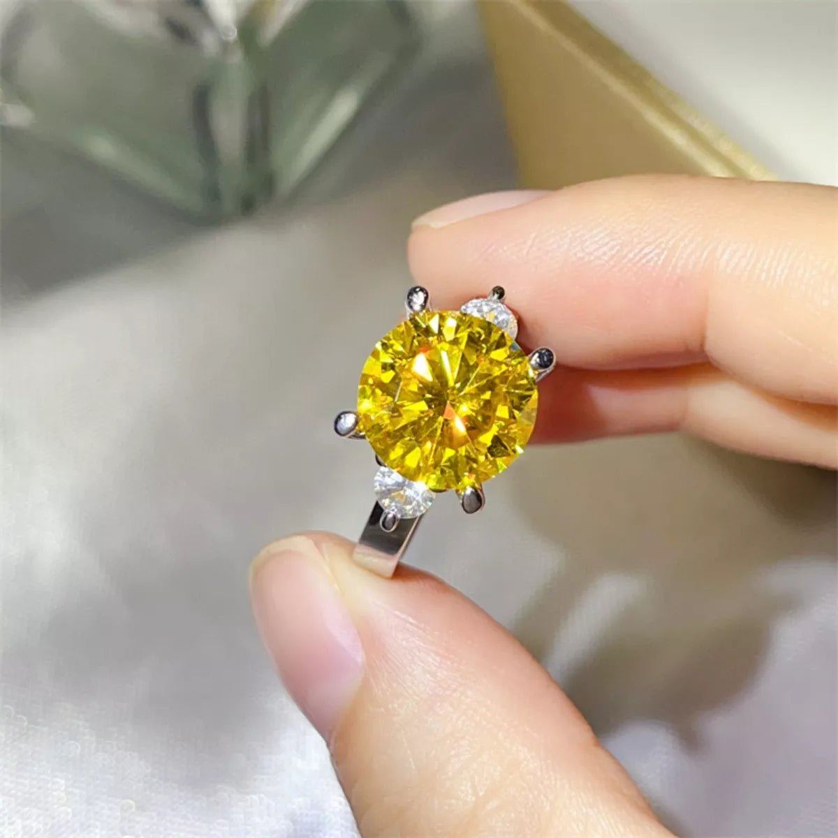 5 Carat Moissanite 925 Sterling Silver Ring - MAD RUFFI